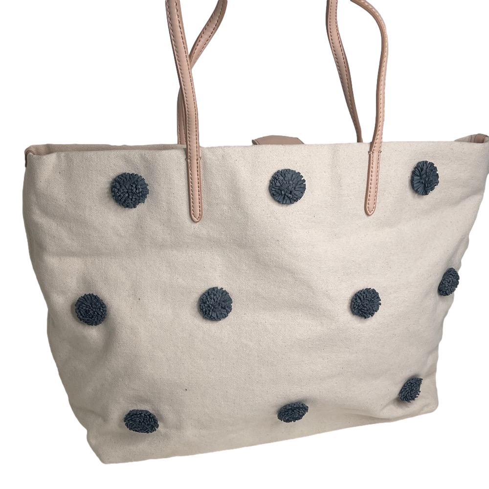 Banana Republic Pom Pom Bag leather handles